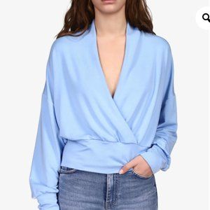 Sanctuary Surplice Pullover Top In Oasis, Size Small